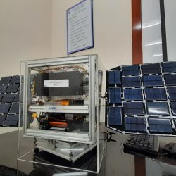 Welcome MicroSat Kit satellite model at International University