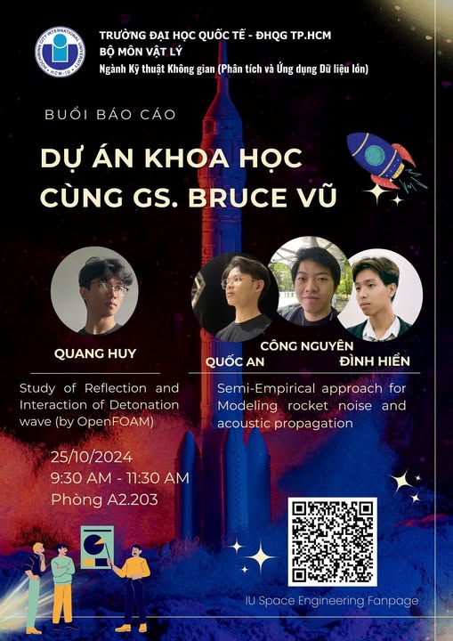 BUỔI BÁO CÁO DỰ ÁN KHOA HỌC CÙNG GS. BRUCE VŨ